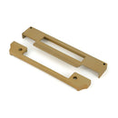 From The Anvil - Satin Brass ½" Rebate Kit for Euro Sash Lock - 51397 - Choice Handles