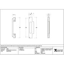 From The Anvil - Polished Nickel ½" Rebate Kit for Euro Sash Lock - 51398 - Choice Handles