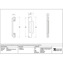 From The Anvil - Polished Bronze ½" Rebate Kit for Euro Sash Lock - 51402 - Choice Handles