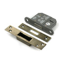 From The Anvil - Aged Brass 2½" 5 Lever BS Dead Lock - 51406 - Choice Handles