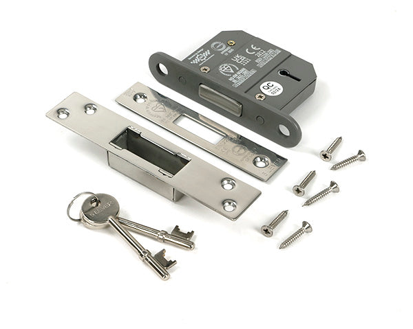 From The Anvil - Polished Chrome 2½" 5 Lever BS Dead Lock - 51409