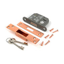 From The Anvil - Polished Bronze 2½" 5 Lever BS Dead Lock - 51412 - Choice Handles