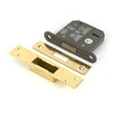 From The Anvil - Polished Brass 3" 5 Lever BS Dead Lock - 51415 - Choice Handles