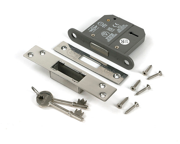 From The Anvil - Polished Chrome 3" 5 Lever BS Dead Lock - 51421