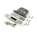 From The Anvil - Satin Chrome 3" 5 Lever BS Dead Lock - 51422 - Choice Handles