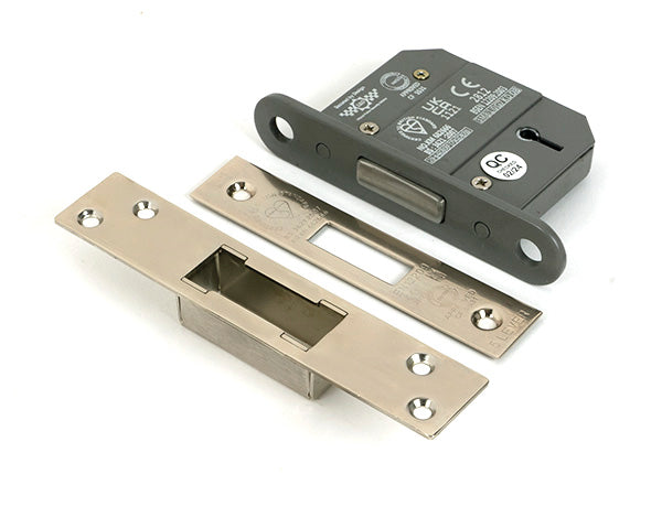 From The Anvil - Polished Nickel 2½" 5 Lever BS Dead Lock Keyed Alike  - 51430