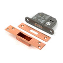 From The Anvil - Polished Bronze 2½" 5 Lever BS Dead Lock Keyed Alike  - 51434 - Choice Handles