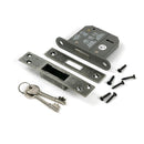 From The Anvil - Pewter 3" 5 Lever BS Dead Lock Keyed Alike  - 51436 - Choice Handles