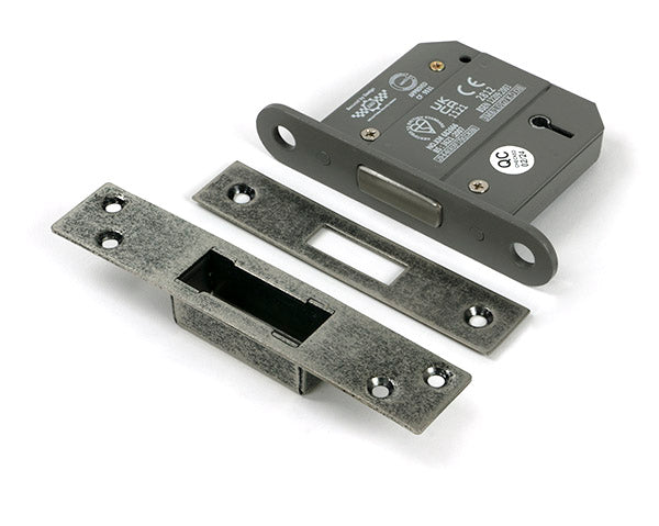 From The Anvil - Pewter 3" 5 Lever BS Dead Lock Keyed Alike  - 51436