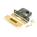 From The Anvil - Polished Brass 2½" Euro Profile Dead Lock - 51447 - Choice Handles