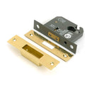 From The Anvil - Polished Brass 2½" Euro Profile Dead Lock - 51447 - Choice Handles