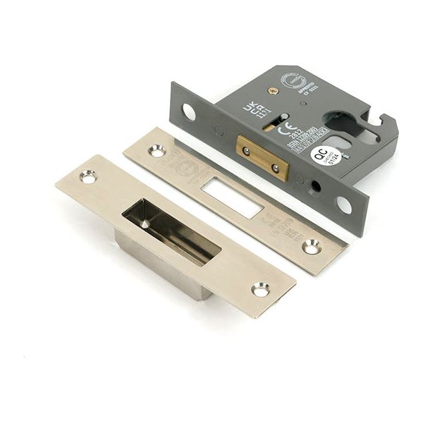 From The Anvil - Polished Nickel 2½" Euro Profile Dead Lock - 51450