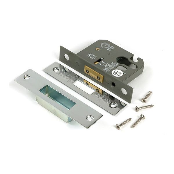 From The Anvil - Polished Chrome 2½" Euro Profile Dead Lock - 51451