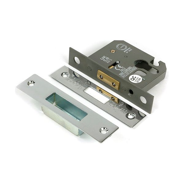 From The Anvil - Polished Chrome 2½" Euro Profile Dead Lock - 51451