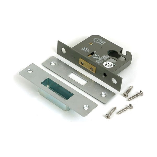 From The Anvil - Satin Chrome 2½" Euro Profile Dead Lock - 51452