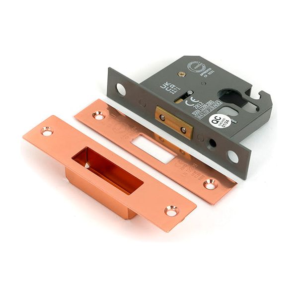 From The Anvil - Polished Bronze 2½" Euro Profile Dead Lock - 51454