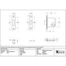 From The Anvil - Pewter 3" Euro Profile Dead Lock - 51456 - Choice Handles