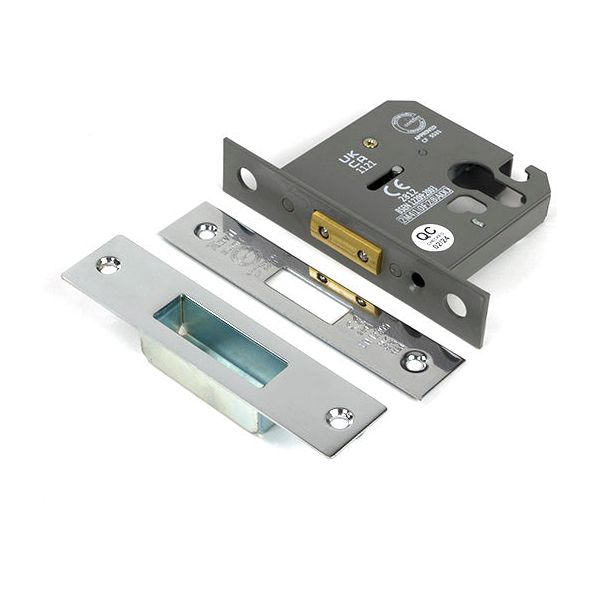 From The Anvil - Polished Chrome 3" Euro Profile Dead Lock - 51461