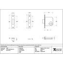 From The Anvil - Satin Chrome 3" Euro Profile Dead Lock - 51462 - Choice Handles