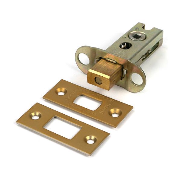 From The Anvil - Satin Brass 2½" Heavy Duty Tubular Deadbolt - 51479 - Choice Handles