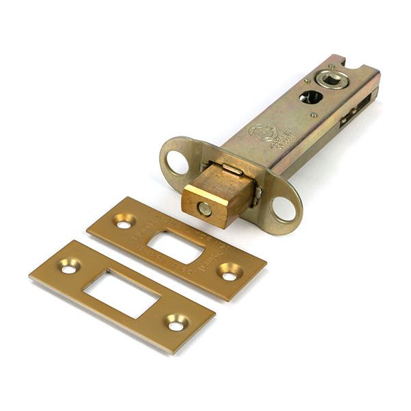 From The Anvil - Satin Brass 4" Heavy Duty Tubular Deadbolt - 51499 - Choice Handles