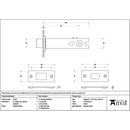From The Anvil - Polished Nickel 4" Heavy Duty Tubular Deadbolt - 51700 - Choice Handles