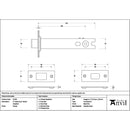 From The Anvil - Pewter 5" Heavy Duty Tubular Deadbolt - 51706 - Choice Handles