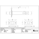 From The Anvil - Polished Bronze 5" Heavy Duty Tubular Deadbolt - 51714 - Choice Handles
