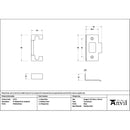 From The Anvil - Polished Brass ½" Rebate Kit for Deadbolt - 51717 - Choice Handles