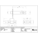 From The Anvil - Pewter 4" Heavy Duty Latch - 51750 - Choice Handles