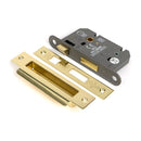 From The Anvil - Polished Brass 2½" Heavy Duty Bathroom Mortice Lock - 51780 - Choice Handles