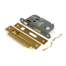 From The Anvil - Satin Brass 2½" Heavy Duty Bathroom Mortice Lock - 51782 - Choice Handles