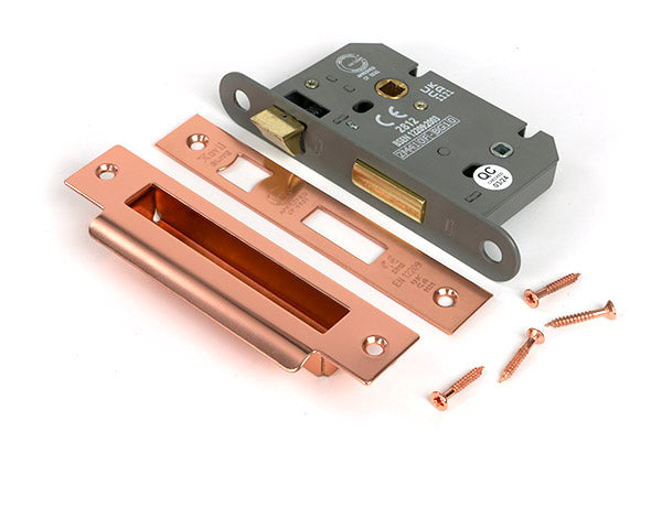 From The Anvil - Polished Bronze 2½" Heavy Duty Bathroom Mortice Lock - 51787