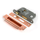 From The Anvil - Polished Bronze 2½" Heavy Duty Bathroom Mortice Lock - 51787 - Choice Handles