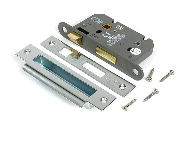 From The Anvil - Polished SS 2½" Heavy Duty Bathroom Mortice Lock - 51788