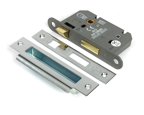 From The Anvil - Polished SS 2½" Heavy Duty Bathroom Mortice Lock - 51788