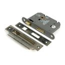 From The Anvil - Pewter 3" Heavy Duty Bathroom Mortice Lock - 51789 - Choice Handles