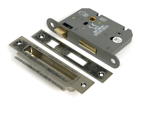 From The Anvil - Pewter 3" Heavy Duty Bathroom Mortice Lock - 51789