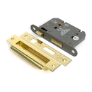 From The Anvil - Polished Brass 3" Heavy Duty Bathroom Mortice Lock - 51790 - Choice Handles