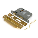 From The Anvil - Satin Brass 3" Heavy Duty Bathroom Mortice Lock - 51792 - Choice Handles