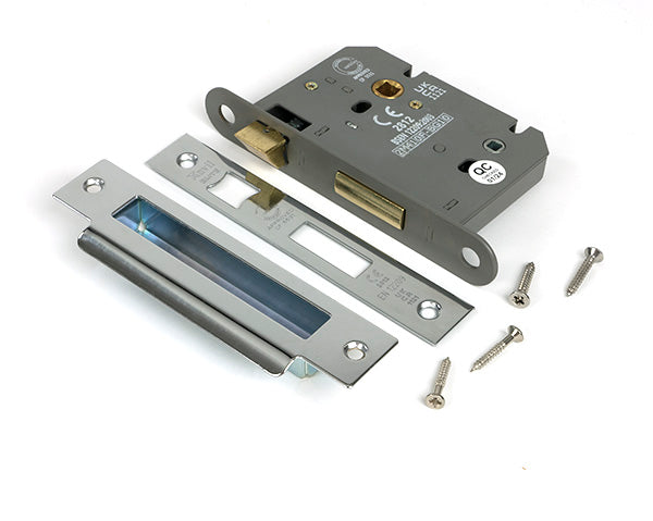From The Anvil - Polished Chrome 3" Heavy Duty Bathroom Mortice Lock - 51794