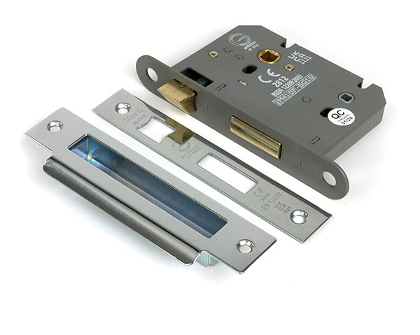 From The Anvil - Polished Chrome 3" Heavy Duty Bathroom Mortice Lock - 51794