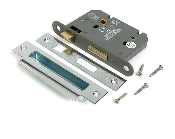 From The Anvil - Polished SS 3" Heavy Duty Bathroom Mortice Lock - 51798