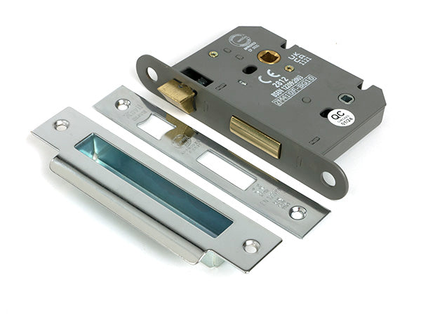 From The Anvil - Polished SS 3" Heavy Duty Bathroom Mortice Lock - 51798