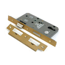 From The Anvil - Satin Brass Euro Din Sash Lock - 60mm Backset/72mm Centre - 51802 - Choice Handles
