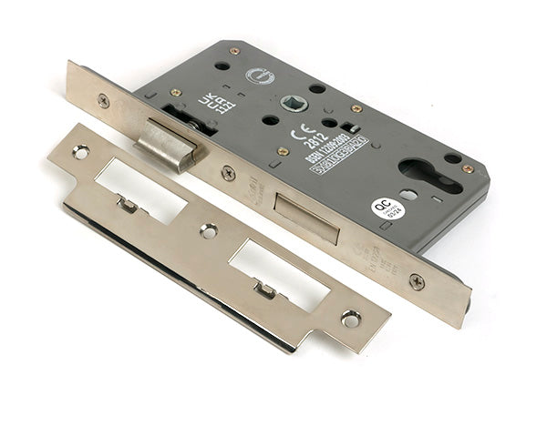 From The Anvil - Polished Nickel Euro Din Sash Lock - 60mm Backset/72mm Centre - 51803