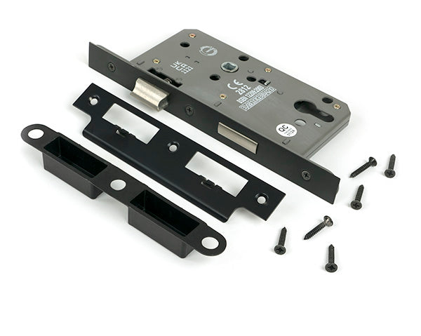 From The Anvil - Aged Bronze Euro Din Sash Lock - 60mm Backset/72mm Centre - 51806