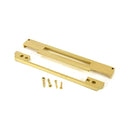 From The Anvil - Polished Brass ½" Rebate Kit for Euro Din Sash Lock - 51810 - Choice Handles