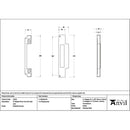 From The Anvil - Polished Chrome ½" Rebate Kit for Euro Din Sash Lock - 51814 - Choice Handles