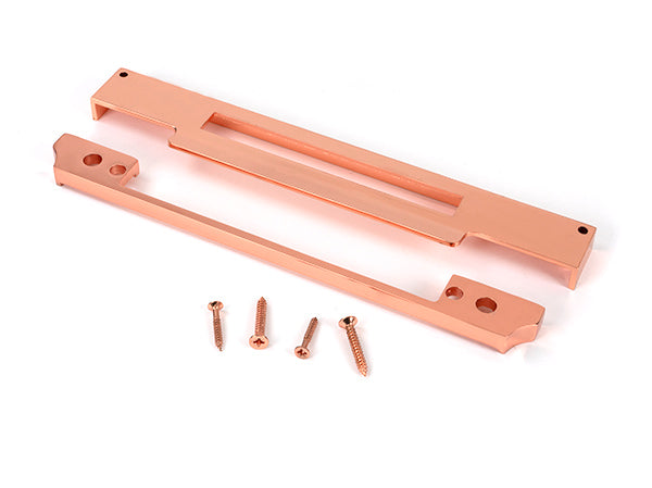 From The Anvil - Polished Bronze ½" Rebate Kit for Euro Din Sash Lock - 51817